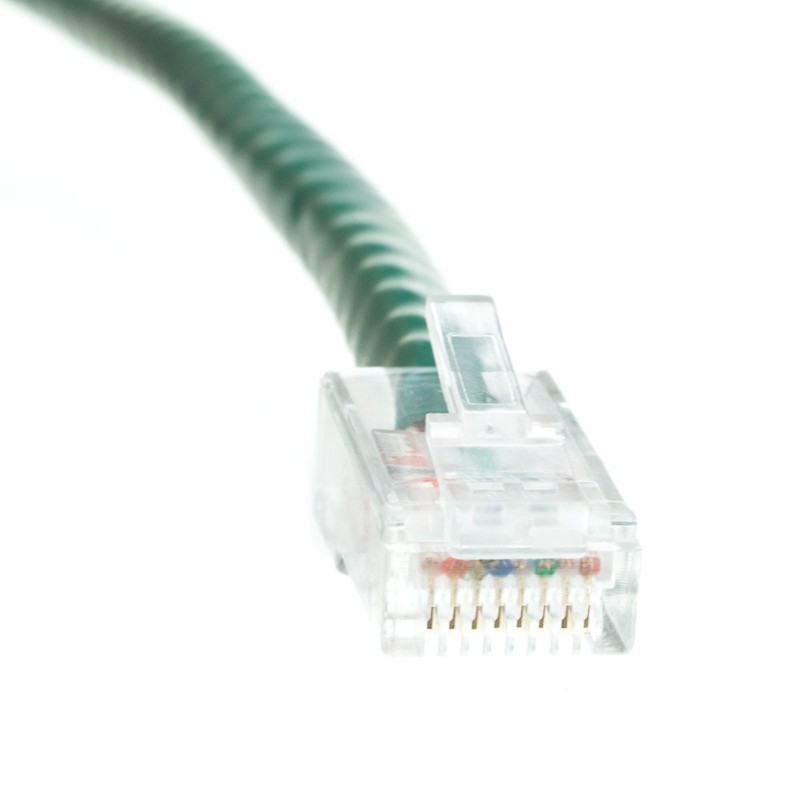 CableWholesale 14 Foot Cat6 Green Ethernet Patch Cable, Bootless, 24AWG