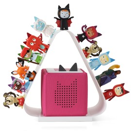 Tonies Storage Shelf for Tonies Box Organizer & Tonies Figures – Magnetic Metal Floating Shelves for 40~50 Tonies Characters ＆ Toniebox 1/2 Player, Designed for Kids' Gifts, Triangular Shape