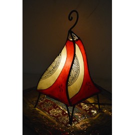 Henna Lamps & Sconces Moroccan Hand Made Leather lamp Henna Tattoo African Red Beige