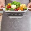 Fglmctsh Collapsible Colander Set, Square Round Triangles Silicone Kitchen Strainer