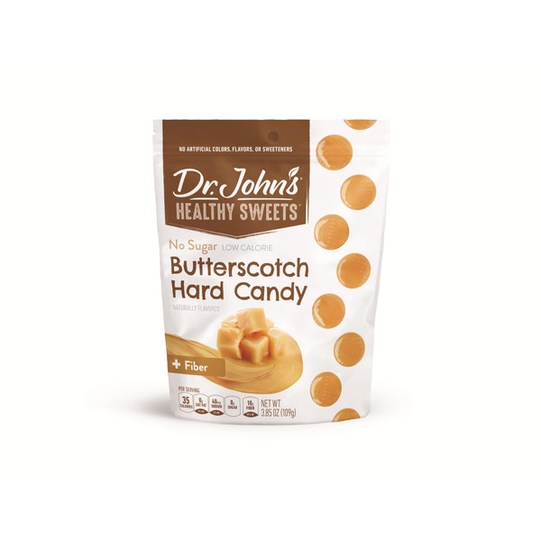 Dr. John's Healthy Sweets Sugar Free Butterscotch Hard Candies (24