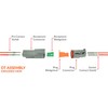 Deutsch 4-Pin Connector Kit with Housing, Pins & Seals Crimp