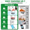 3-in-1 Compact Handheld Vacuum Sealer for Food (Bag, Mason Jar,Wine