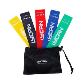 Lycan Mini Power Band - Premium Latex Build, Travel-Friendly Portability, Versatile Resistance, Resistance Bands for Fitness Equipment Sports & Outdoor - color: Lilac/Gray/Pink/Black/Dark Brown