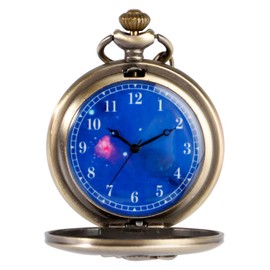 Men's Vintage Bronze Steampunk Pocket Watch Gift for Men Kids Boy Girl