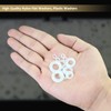 620 Pieces Nylon Flat Washers, Kindroufly 8 Sizes Plastic Washers,