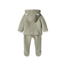 Vertbaudet 3 Piece Foam Dot Baby Set, Aqua Green