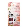Press-On Nails - Joyme Black/Clear/Brick Red 24pcs