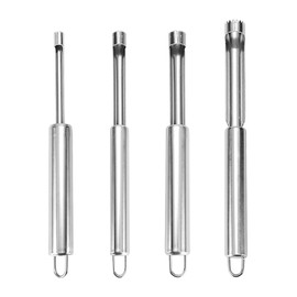 HINFHI 4 Pieces Of Stainless Steel Apple Core Removal Tool, Multi-Function Core Removal Props, Strong And Durable, Reusable, Kitchen Utensils.