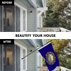 UD_G128 Combo Pack: 6 Ft Tangle Free Spinning Flagpole (Black)