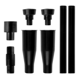 8 Piece Black Pond Pump Nozzle Kit for Garden Fountains and Aquariums