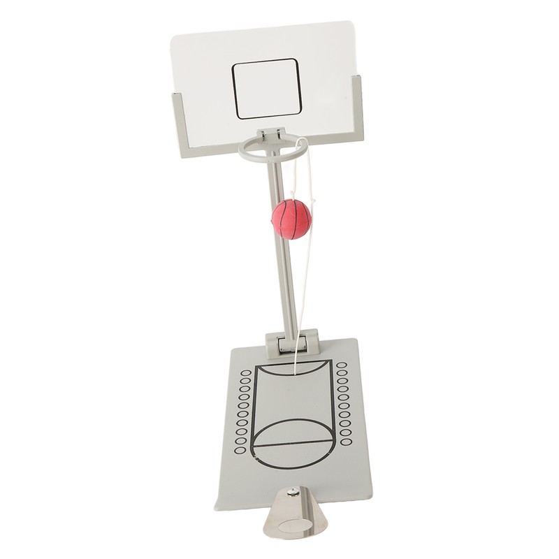 Desktop Basketball Game Foldable Reduce Pressure Aluminium Alloy Miniature Basketball