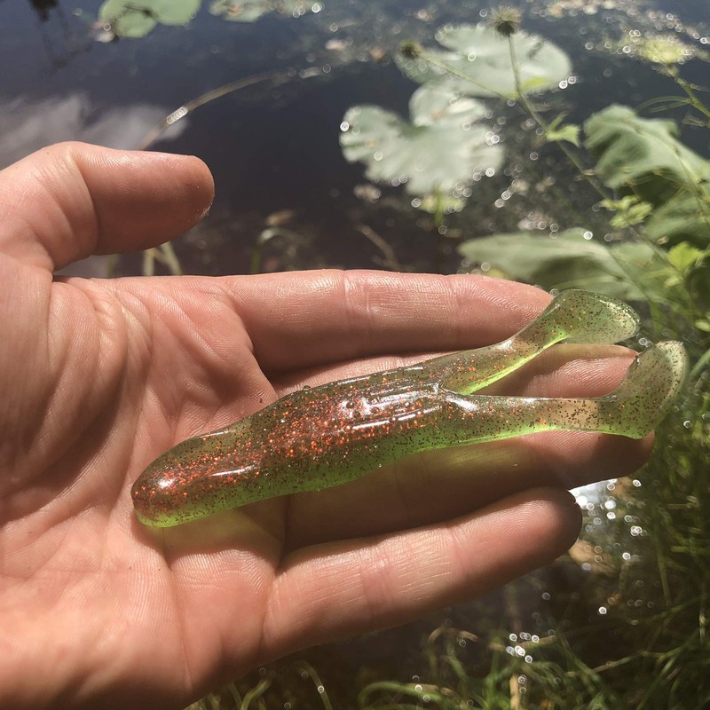 AT PRODUCTS Paddle Toad Frog soft plastic fishing lure -