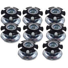 Threaded Inserts for 1 inch (OD) Round Tubing 1/4-20 Thread 8 Pack Metal Tubing Threaded Star Threaded Round Adapter Thread Inserts for Metal Super-Deals-Shop