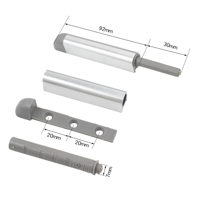 Qrity 2pcs Magnetic Push Latches Push Touch Latch Push Open