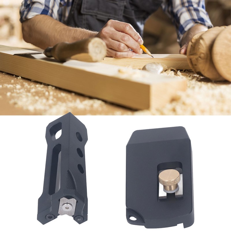 2Pcs Chamfer Plane Aluminum Alloy Edge Trimmer Corner Banding Woodworking