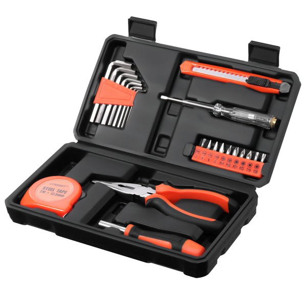 Cutever 23piece Household Tools Kit Small Basic Home Tool Set