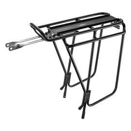 Topeak Super Tourist DX Rear Bike Rack (Non-Disc), Fits 26”, 27.5” & 700C Wheels, Heavy-Duty Aluminum Rear Rack for Touring, MTX TrunkBag Compatible