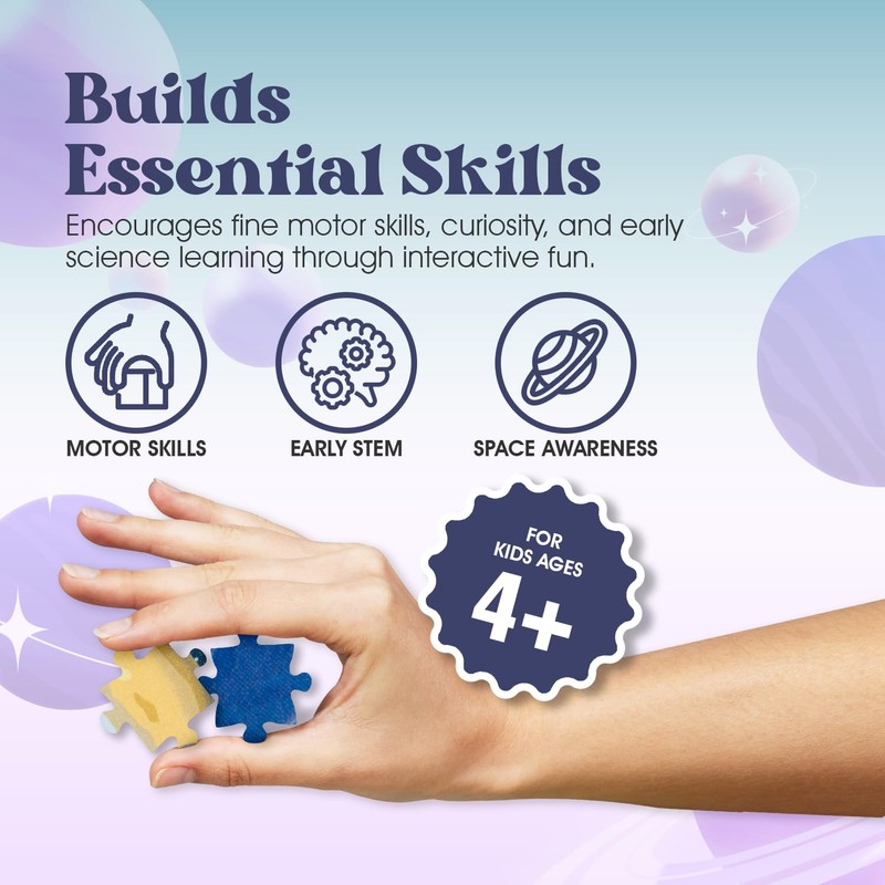 Geotoys Solar System Puzzle for Kids - Space Puzzle for