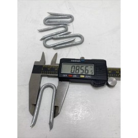 Maclean Power Systems 2" X 1/2” X .162 slash  POINT LARGE GALVANIZED CABLE STAPLE (lot of 100)