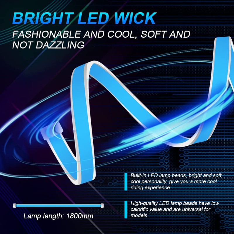 70'' Car Hood Atmosphere Light Strip, 12V Daytime Running Light