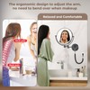Rocollos 9" Plug-in Wall Mounted Lighted Makeup Mirror 1X/10X Magnification,