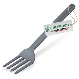 Chefkoch Plastic Multi Fork - Kitchen Fork with Ergonomic Soft Touch Handle - Cooking Fork Suitable for Coated Pots and Pans - Heat Resistant and Dishwasher Safe