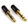 MOBOREST 1/4" (6.35mm) Plug/1/8" (3.5mm) Jack Stereo Adapter (6.35 Male