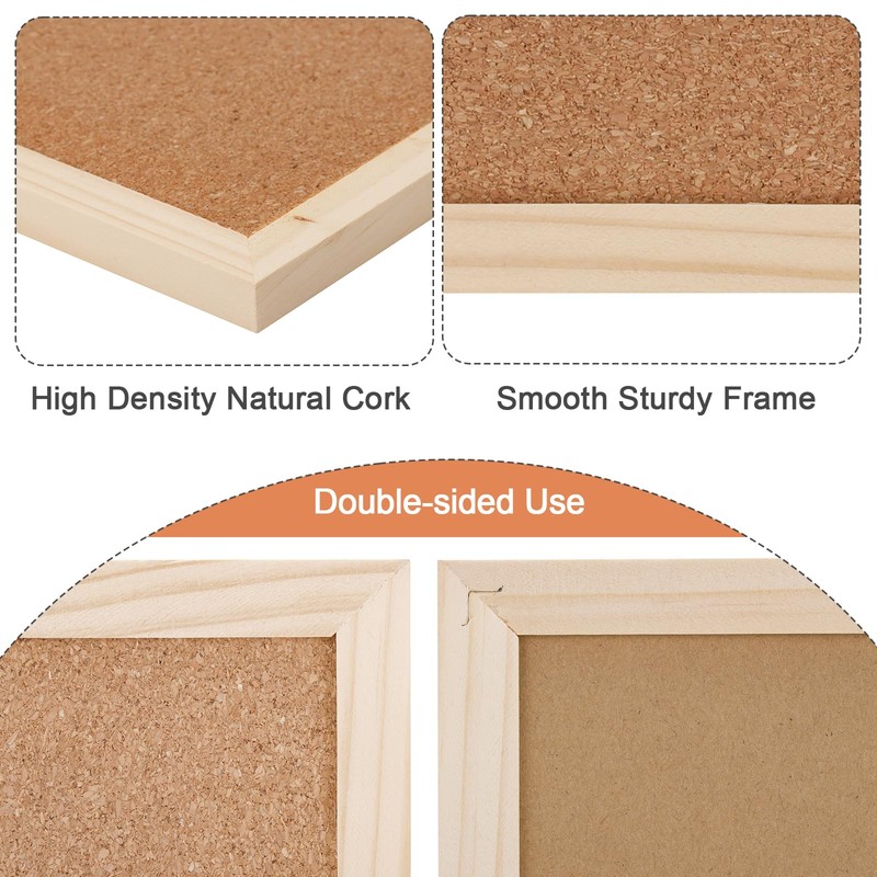 JIANTA Cork Board 20 x 30 cm, Small Cork Pin