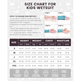 Gogokids Children's Wetsuits, Boys' Thermal Swimsuits, 2.5 mm Neoprene Diving Suit, Rash Guard, One-Piece Swimwear, Snorkel Suit, UV 50+, Long Sleeve, Grey, XL