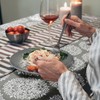 Aeici Square Table Cloth 140x140 Kitchen Table Cloth Cotton Tablecloth