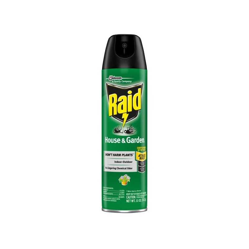Raid House and Garden Insect Killer Insecticide Aerosol Spray -