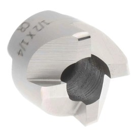 Made in USA 1/2" HSS Rev. Counterbore: 4 Flute, 1/4" Pilot, 1/32" Crnr Rad, Pilot Ref 185-5
