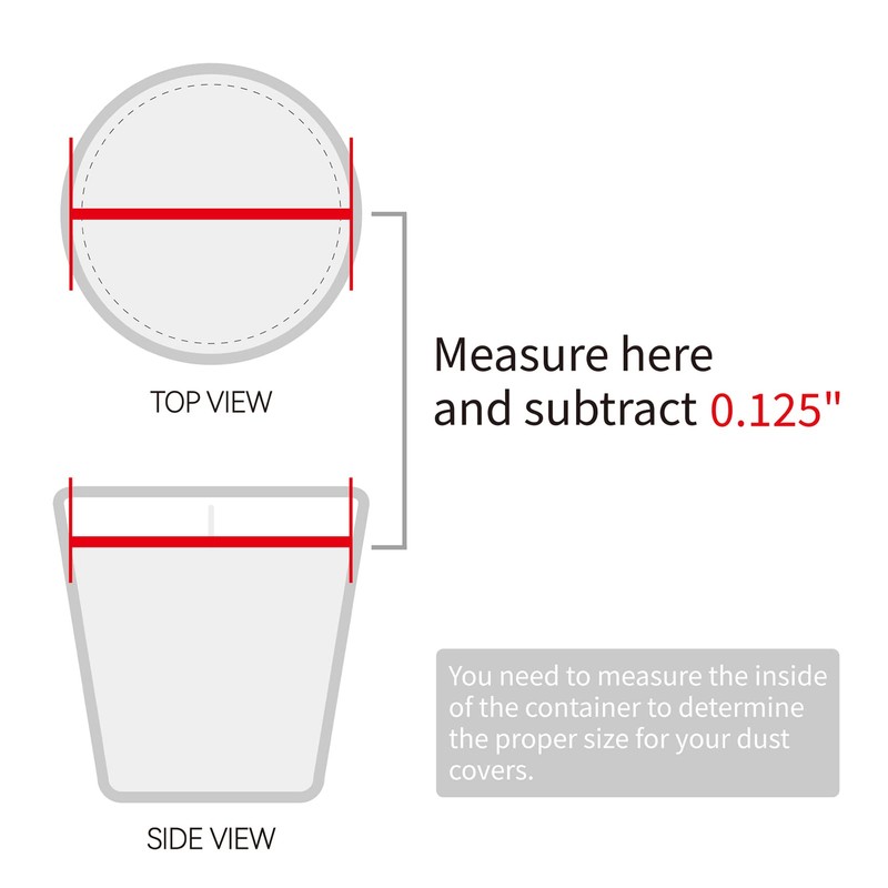 CandMak Candle Dust Covers, 48pcs Printed White Matte Candle Dust