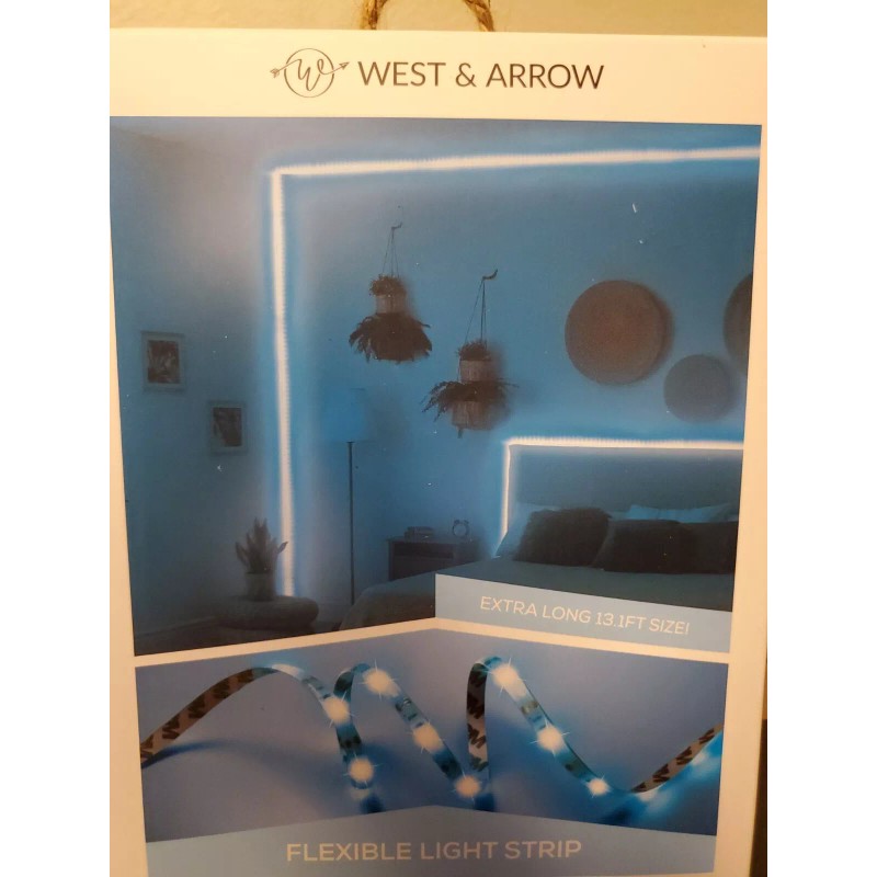 West & Arrow Flexible Light Strip Blue LEDs 13.1ft Length