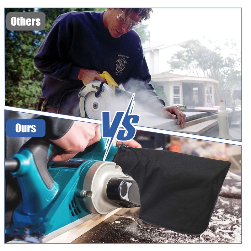 2 Pcs Table Saw Miter Saw Dust Bag Black Dust