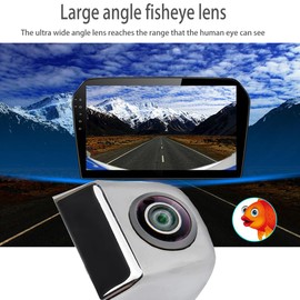 Car Rear View Camera, AHD Camera Reversing Camera.AHD 720P 25pfs Rear View Camera With Scale default and Excellent Night Vision IP68,170 ° Wide Angle For Cars Trucks Vans RVs 12V (Silver)