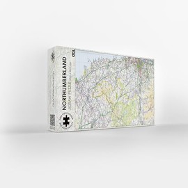 Pieceful Maps Jigsaw Puzzle 'Northumberland' 1000 Piece - Great British Jigsaws
