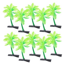 SAFIGLE 30pcs Beach Themed Coconut Tree Hair Clips Lightweight Soft Hair Accessories for Women and Party Cosplay Photography Daily Use