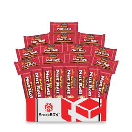 Pearson's Salted Nut Roll Gift Box for Fathers Day - 8 Regular and 12 Bite Size Variety