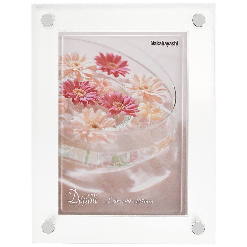 Nakabayashi Depoli F-TP-111-W Photo Frame, L Size, White