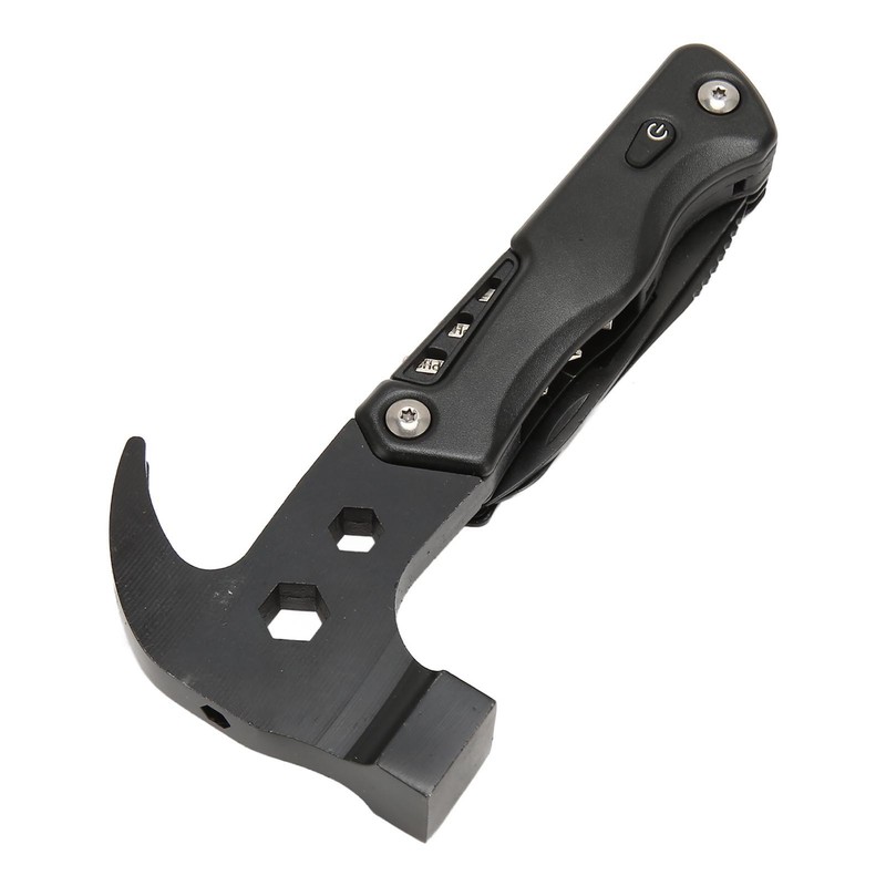Multifunctional Hammer Foldable Small Portable Multitool Hammer with LED Light