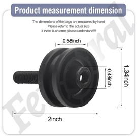 305784005 305784001 Tile Saw Roller Assembly Compatible with Ryobi DT180EVO for Ridgid 7" Tile Saw R4030, R4030S and R4031 (4 PCS)
