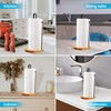 Wood Paper Towel Holder Countertop, TONLEA Kitchen Paper Towel Holder