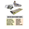 ASA TECHMED Emergency Mylar Thermal Blanket, Foil Rescue Space Blanket