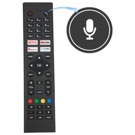 VINABTY Remplacement Voice Search Remote Control fit for LOGIK RCA Cello TV RTA3201 RTA4002 RTA4302 RTAQ5033 RTAU6504 C2420G C3220G C4020G C4320G C6520R ZG0234 C6520RTS4K ZK4-G0205 L32AHE19 L43AFE20