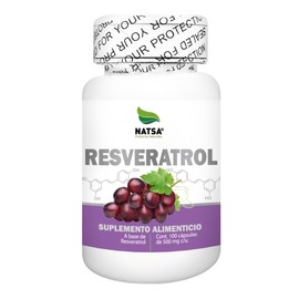 NATSA Resveratrol 100 cápsulas, calidad Premium