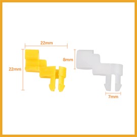 Partuto 5 Sets Door Lock Rod Clip Retainer Fasteners for Toyota 4D0-807-300 69293-12040 Replacement