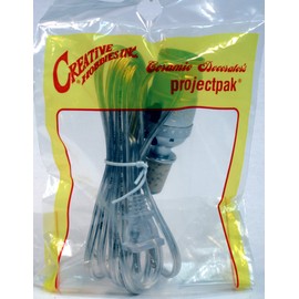 Creative Hobbies M992S Wine Bottle Lamp Making Kit is Pre-Wired and Easy to Use! Silver Color Cord & Socket