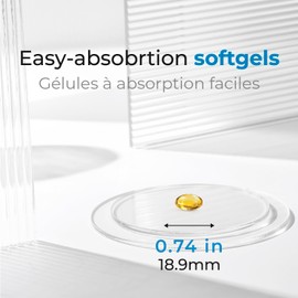 Biogenique Vitamin A - 60 Softgels 10,000 IU - Helps Support Eye, Skin Health and Immune system - 2 months supply Vitamin A supplement Made in Canada, Non-GMO